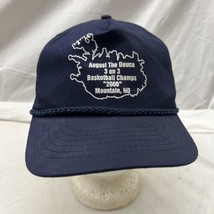 trucker hat baseball Cap Vintage Snapback Mountain ND 3 On 3 Basketball ... - $39.99