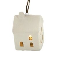 Birchwood Bay Ceramic House Christmas Ornament - Wondershop - $91.02 MXN