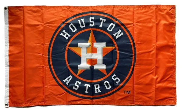 Houston Astros 3×5 Orange Flag – Official MLB Team Design - £14.76 GBP