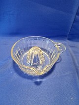 Vintage Ribbed Clear Glass Orange Citrus Juicer Reamer Squeezer  - £8.25 GBP