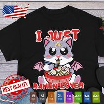Ramen Cute Shirt Kawaii Cat Noodles Japanese Tee Anime Manga Japan Cospl... - $16.99+