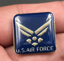 US Air Force Blue Square Pin 3/4&quot; - $9.49