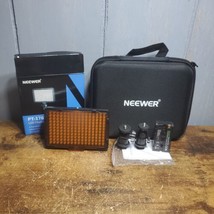 Neewer Pt-176s Led Fill Light  With Case, Battery, And Adjustable Mounts.  - £44.46 GBP