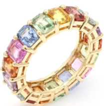18K Yellow Gold Multi-Sapphire Ring - £1,171.59 GBP