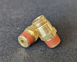 2 x DOT Male Connector Brass Push-Lock Air Brake Fitting 3/8&quot; Tube ODx3/... - £7.85 GBP