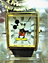 Disney Mickey Mouse Seiko Lorus Logo Square Quartz Watch Mens Analog 1990s Nrfb - £359.71 GBP