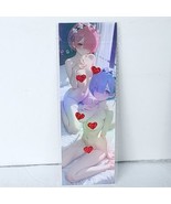 Rem Ram Re-Zero Bed Time Double Sided Bookmark New - $27.77 CAD