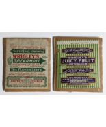 Wrigley&#39;s Spearmint &amp; Juicy Fruit Chewing Gum Wrapper w/ Coupon 1920&#39;s (... - $9.99