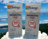 *2* Solaray Probiotic Urgent Care 100 Billion +24 Strains 60 caps Exp 07... - $41.57