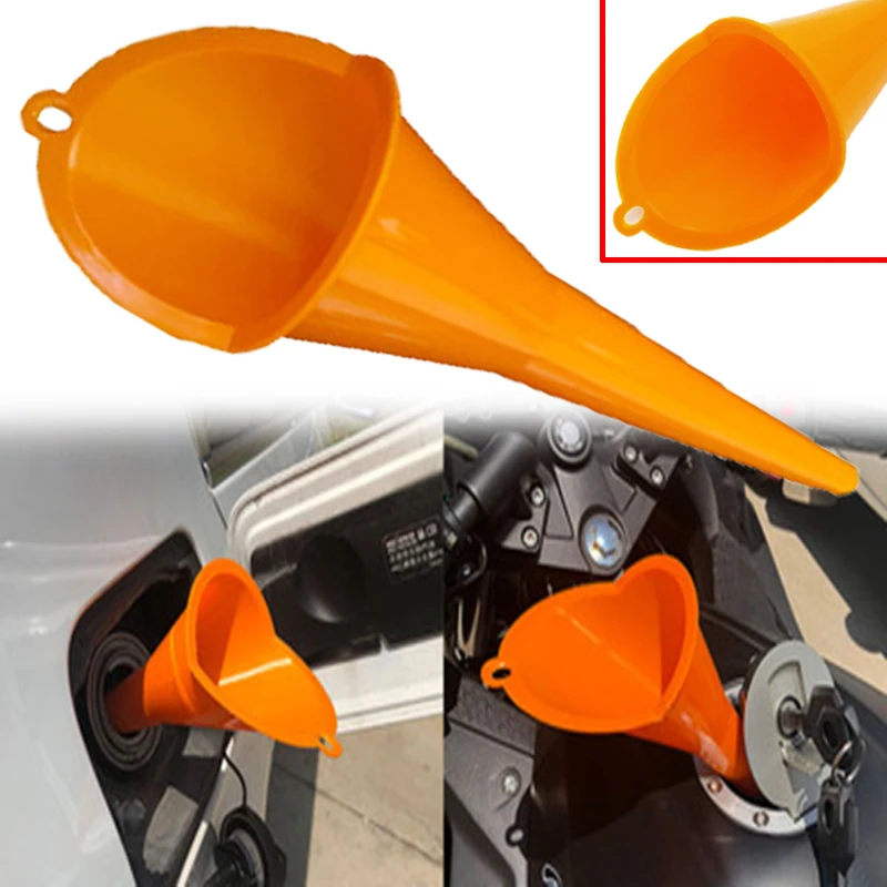 Long Mouth Funnel for Motorcycle and Car Gas Refueling, Engine Oil, Coolant, W - £8.52 GBP