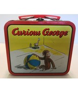 Classic and Rare - Curious George with Beach Ball Mini Tin Lunch Box - 2000