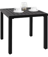 Indoor Outdoor Small Metal Square Side/End Table, Patio Coffee Bistro Ta... - $89.20