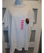 Feeling Festive Cloud Dancer SS White Crew Neck T-shirt Size XXL Women&#39;s... - $338.53 MXN