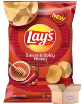 Lays Sweet Spicy Honey Chips 2.65oz (24 Pack) - £43.58 GBP