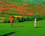 Wasatch Mountain State Park Golf Golfers Midway Utah UT UNP Chrome Postc... - £3.85 GBP