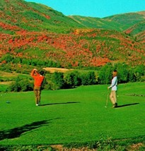 Wasatch Mountain State Park Golf Golfers Midway Utah UT UNP Chrome Postcard O12 - £3.85 GBP