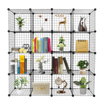 16-Cube Organizer Cube Storage Storage Shelves Wire Cube Storage Origami Shelves - £108.38 GBP