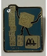 McDonalds Scrabble Pin Lapel Hat Game Vintage 1990s - $7.99