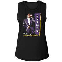 Luther Vandross Purple Suit Women&#39;s Tank top R&amp;B Soul Singer Live on Stage - $27.50+