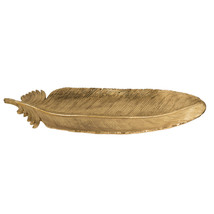 A&amp;B Home Gold Leaf Tray 7.5X1X19.5&quot; - £45.10 GBP
