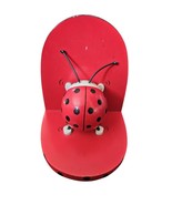 Wooden Red &amp; Black Ladybug Bookend - £7.72 GBP