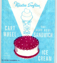 Mister Softee Ice Cream Sandwich Bag Wrapper Vintage Dairy Original Cart... - $7.28