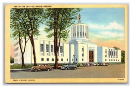 Oregon State Capitol Building Salem OR UNP Linen Postcard V22 - £2.29 GBP