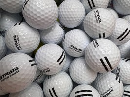 4 Dozen White Strata Range Balls With Black Stripe....   AAA-AAAA - £19.45 GBP