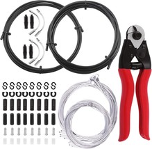 Keadic 68 Pcs Universal Bicycle Shifter Cable Housing Set Contains Cable... - $30.99