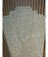 14K Real Yellow Gold 1.5mm Paper Clip Adjustable Chain from 16" to 22" - $791.98