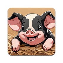2 PCS Kids Cartoon Pig Coasters - £11.68 GBP