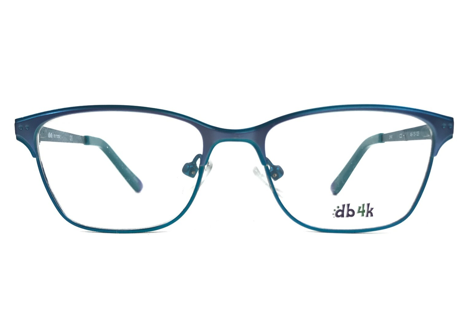 DB4K Kinder Brille Rahmen JINX C2 Glänzend Blau Cat Eye Full Rim 46-15-125 - $39.59