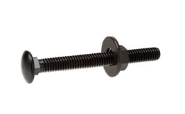 Black Finish Carriage Bolts, 5/16” X 3”, Pack of 3 - £6.91 GBP