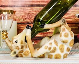 Ebros Gift Safari Drunken Long Necked Giraffe Wine Bottle Holder Caddy F... - $27.99