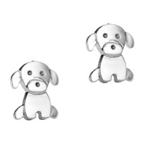 14k Vergoldet Silber Baby Hund Kinder Schraube Hinten Mädchen Ohrringe M... - $420.70 MXN