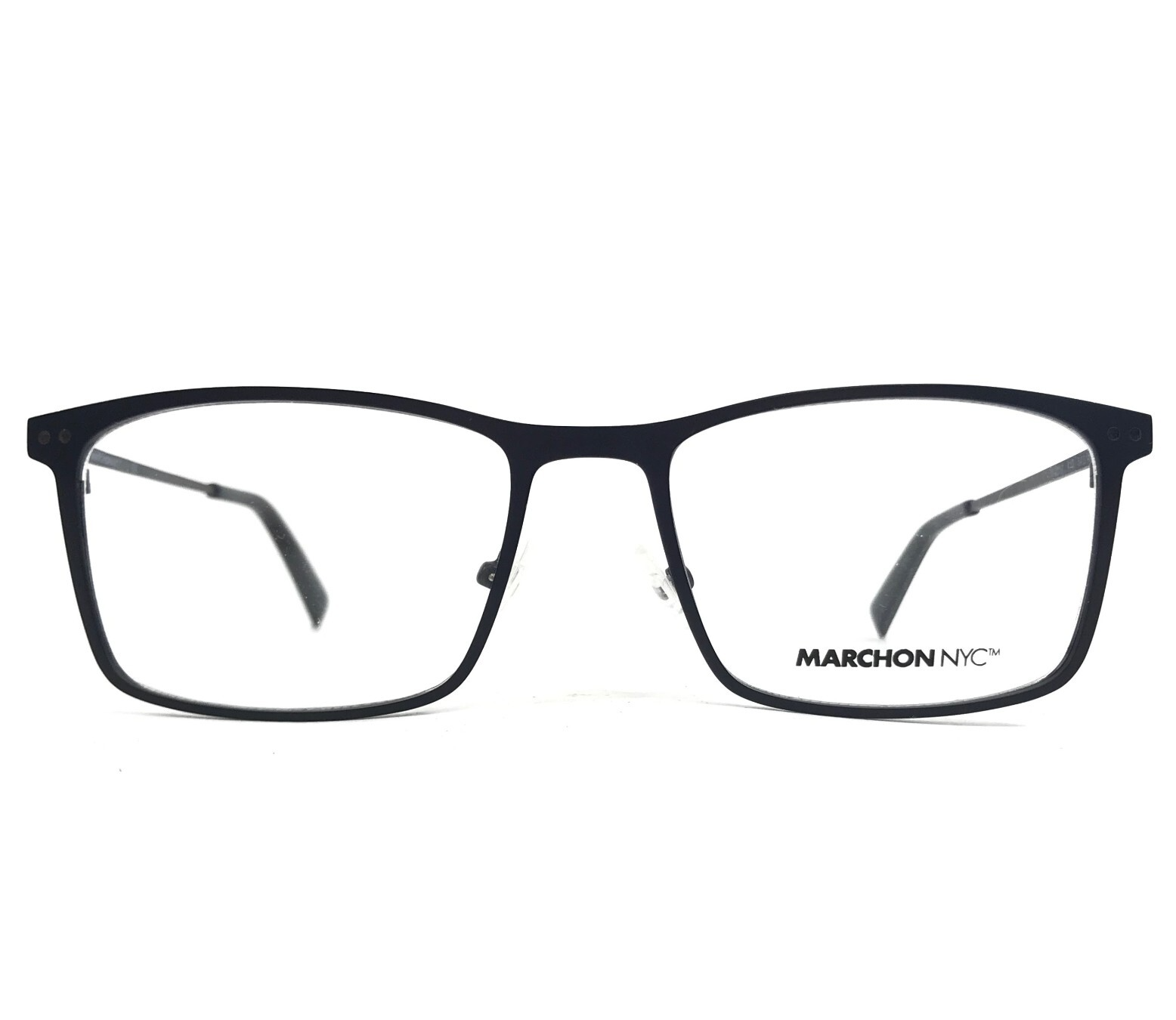 Marchon Nyc Brille Rahmen M-2017 410 Matt Blau Rechteckig Full Rim 54-18... - $68.80