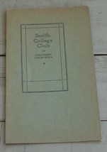 Vintage Soft Cover Smith College Club, Southern California, Undated, GD CND - £3.13 GBP