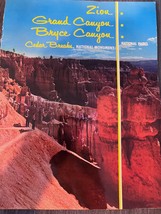Zion Grand Canyon Bryce Canyon Cedar Breaks National Parks  brochure 1960s - £13.66 GBP