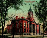 Essex Comté Palais de Justice Bâtiment Lawrence Ma Massachusetts 1908 DB... - $3.02