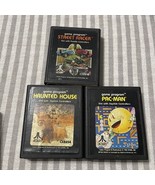 Vintage Atari 2600 Game Cartridges Street Racer Haunted House PAC-man  - $143.99 MXN