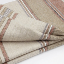 Soft &amp; Warm Striped Alpaca Llama Wool Blanket Queen Bed Sofa Earth Tones - £58.36 GBP