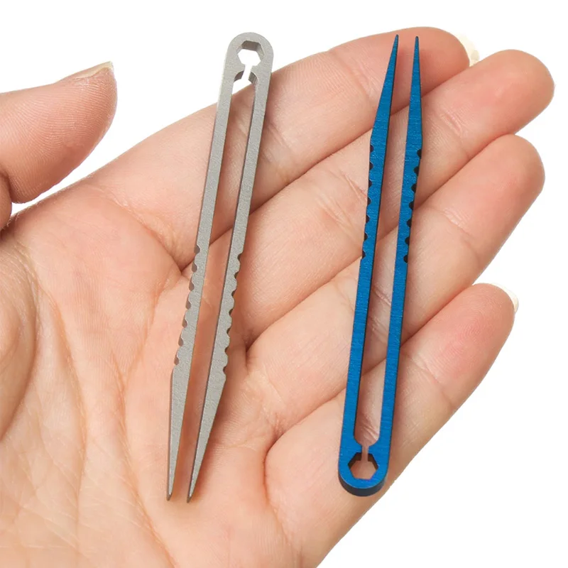 Sporting Titanium tweezer clamp pick up clip precise grip fish bone grab splinte - £23.51 GBP