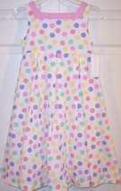 NWT Charter Club Girl&#39;s Sleeveless Lined Polka Dot Party Dress, 8, $50 - £16.72 GBP