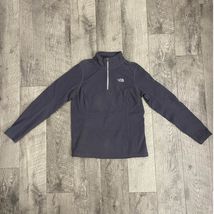 North Face Women's Purple Fleece 1/4 Zip Pullover - $19.37