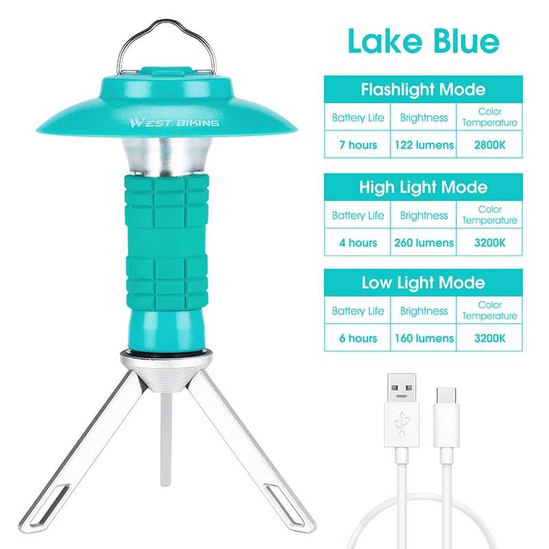 Multifunctional retro camping new USB charging LED tent outdoor  lamp portable l - £165.02 GBP