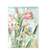 Butterfly and Flowers Note Card - $11.08 CAD