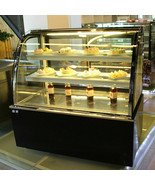 US 220V 3-Layer Countertop Refrigerated Cake Showcase Diamond Glass Cabinet - £776.64 GBP