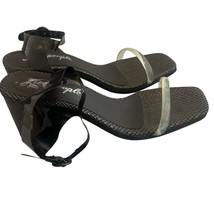 Free People High Heel Sandals Square Toe Jelly Ankle Straps Size 40 Wome... - $43.54