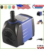 Multi-Use Submersible Water Pump 160GPH for Aquariums, Fountains &amp; Hydro... - $350.61 MXN