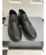 NIB 100% AUTH Prada Black Leather Lace Up Shoes Boots 4T2405 UK5.5/US 6.5 - £387.82 GBP